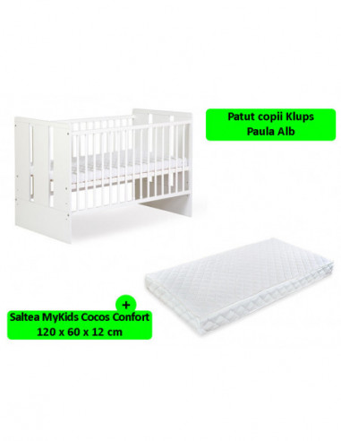 Patut Klups Paula Alb + Saltea...
