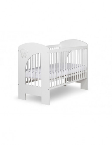 Patut lemn copii Klups Nel Cloud Alb