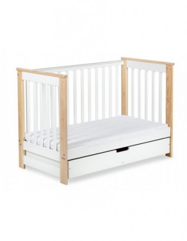 Patut lemn Cu Sertar Klups Iwo Alb Natur