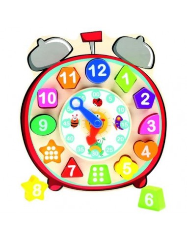 Ceas din Lemn cu Sortator de Forme