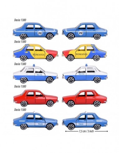 Set Majorette Dacia 1300 cu 5 masinute
