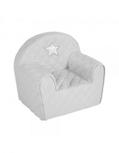 Fotoliu copii Klups Star Grey
