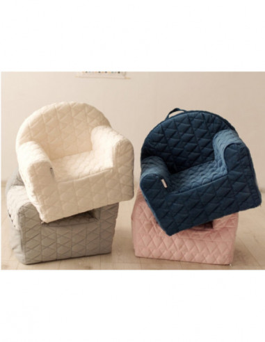 Fotoliu copii Klups Velvet Gri V102