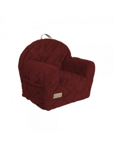Fotoliu copii Klups Velvet Rosu...